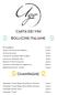 CARTA DEI VINI BOLLICINE ITALIANE
