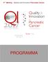3 rd Meeting - Quality and Innovation Pancreatic Cancer PROGRAMMA