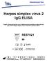 Herpes simplex virus 2 IgG ELISA
