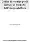 Codice di rete tipo per il servizio di trasporto dell energia elettrica