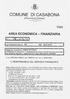 COMUNE DI CASABONA AREA ECONOMICA - FINANZIARIA. Copia. (Provìncia di Crotone) IL RESPONSABILE DEL SERVIZIO FINANZIARIO