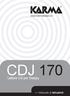 CDJ 170 Lettore CD per Deejay >> Manuale di istruzioni