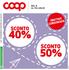 SCONTO SCONTO DAL 6 AL 19 LUGLIO. NEI SUPERMERCATI DI COOP RENO  STAMPATO SU CARTA PREMIATA CON ETICHETTA AMBIENTALE