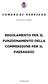 REGOLAMENTO PER IL FUNZIONAMENTO DELLA COMMISSIONE PER IL PAESAGGIO