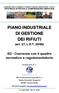 PIANO INDUSTRIALE DI GESTIONE DEI RIFIUTI