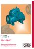 Iso Cert. N 0633 SH - SHV. Pompe centrifughe Split-case Centrifugal Split-case pumps