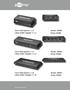 Ultra HDMI Splitter 1 x 2 Model: Ultra HDMI Splitter 1 x 4 Model: Ultra HDMI Splitter 1 x 8 Model: 90660