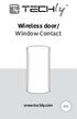 Wireless door/ Window Contact