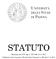 STATUTO. Emanato con D.R. rep. n del