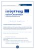 Secondo Bando - Interreg Italia-Austria