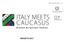 COSA? ITALY MEETS CAUCASUS. Progetto 2017