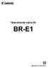 Telecomando senza fili BR-E1. Manuale di istruzioni 1