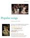Popular songs. Concerto su musiche di Manuel De Falla, Luciano Berio e ORCHESTRA DEL BARACCANO. direttore Giambattista Giocoli