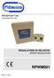 Istruzioni per l uso. Instructions for use REGOLATORE DI VELOCITA SPEED REGULATOR RPWM001