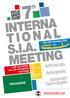 INTERNA TIONAL S.I.A. MEETING