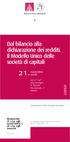 21. Dal bilancio alla dichiarazione dei redditi. Il Modello Unico delle società di capitali. corso. novembre 2008