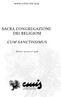 Istruzione della Sacra Congregazione dei Religiosi CUM SANCTISSIMUS