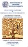 VII CONVEGNO NAZIONALE di PSICOLOGIA DELL INVECCHIAMENTO. Invecchiamento e complessità: autodeterminazione e partecipazione