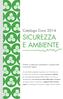 SICUREZZA E AMBIENTE. Catalogo Corsi Sistemi di gestione aziendale in risposta alle normative vigenti