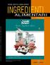 ingredienti alimentari Aromi e Ingredienti esclusivi aromi additivi semilavorati Settembre/Ottobre 2008 anno 7 - numero 40