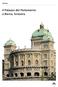 Il Palazzo del Parlamento a Berna, Svizzera