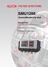 SMU1200. SensorMonitoring Unit. Manuale d'uso. Valido a partire dalla versione firmware V 3.0. Italiano (traduzione del manuale originale)