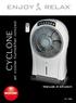 air cooler humidifier ionized CYCLONE Manuale di istruzioni MACOM Art. 998