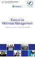 Executive Wellness Management. Organizzare e gestire l industria del Benessere