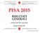 PISA 2015 RISULTATI GENERALI