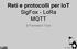 Reti e protocolli per IoT SigFox - LoRa MQTT. di Francesco Tucci