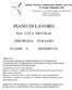 PIANO DI LAVORO. Prof. LUCA NICCOLAI DISCIPLINA: ITALIANO