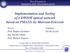 Implementation and Testing of a DWDM optical network based on PMA32s by Marconi-Ericsson