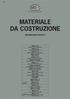 MATERIALE DA COSTRUZIONE