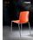 Sedia quattro gambe, scocca in polipropilene e struttura in metallo verniciato / Four-legged chair, polypropylene shell and painted metal frame
