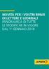 NOVITÀ PER I VOSTRI RINVII DI LETTERE E GIORNALI PANORAMICA DI TUTTE LE MODIFICHE IN VIGORE DAL 1 O GENNAIO 2018