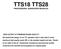 TTS18 TTS28 PROFESSIONAL SUBWOOFER MODULES