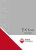 DX 600 porte a battente con taglio termico