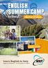 ENGLISH SUMMER CAMP in Italy Val Chisone, Piemonte Learn English in Italy