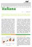 La congiuntura. italiana. Il saldo degli indicatori