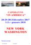 CAPODANNO IN AMERICA dicembre * gennaio 2018 NEW YORK WASHINGTON * RIENTRO CON VOLO