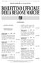 DELLA REGIONE MARCHE REPUBBLICA ITALIANA BOLLETTINO UFFICIALE SOMMARIO ATTI DELLA REGIONE