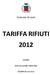 TARIFFA RIFIUTI 2012