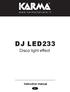 DJ LED233 Disco light effect Instruction manual