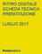 RITIRO DIGITALE SCHEDA TECNICA PRENOTAZIONE LUGLIO 2017