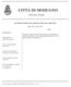 CITTÀ DI MODUGNO DETERMINAZIONE DEL RESPONSABILE DEL SERVIZIO REG. GEN. N. 605 / Copia