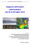 Rapporto dell evento meteorologico dal 29 al 30 luglio 2014