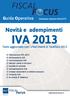 Novità e adempimenti IVA 2013