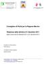 Consigliere di Parità per la Regione Marche. Relazione delle attività al 31 dicembre 2011