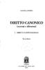 SANDRO GHERRO DIRITTO CANONICO. (nozioni e riflessioni) I. - DIRITTO COSTITUZIONALE. Terza edizione CEDAM