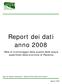 Report dei dati anno 2008